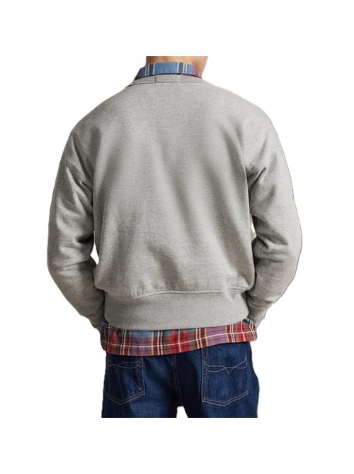 Girocollo NYC Heritage Bear Polo Ralph Lauren | 710-B27080-001ANDOVER HEATHER